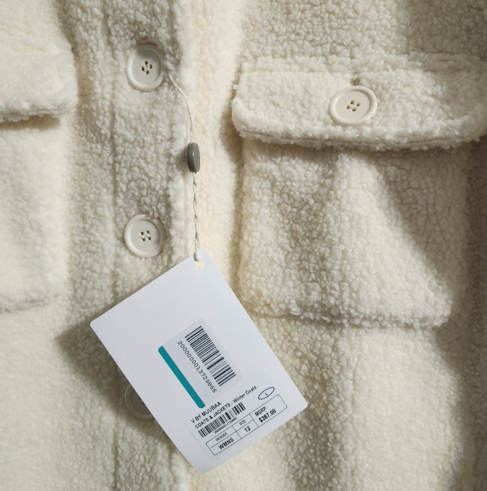 Muubaa NWT Portia Longline Faux Fur Shacket Women’s US 8 (UK 12) - Picture 6 of 10